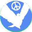 Dove Under Peace Sign magnet
