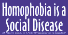 Sticker: Homophobia Is a Social Disease